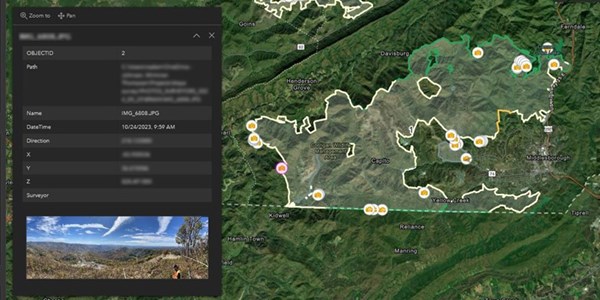 Georeferenced image image