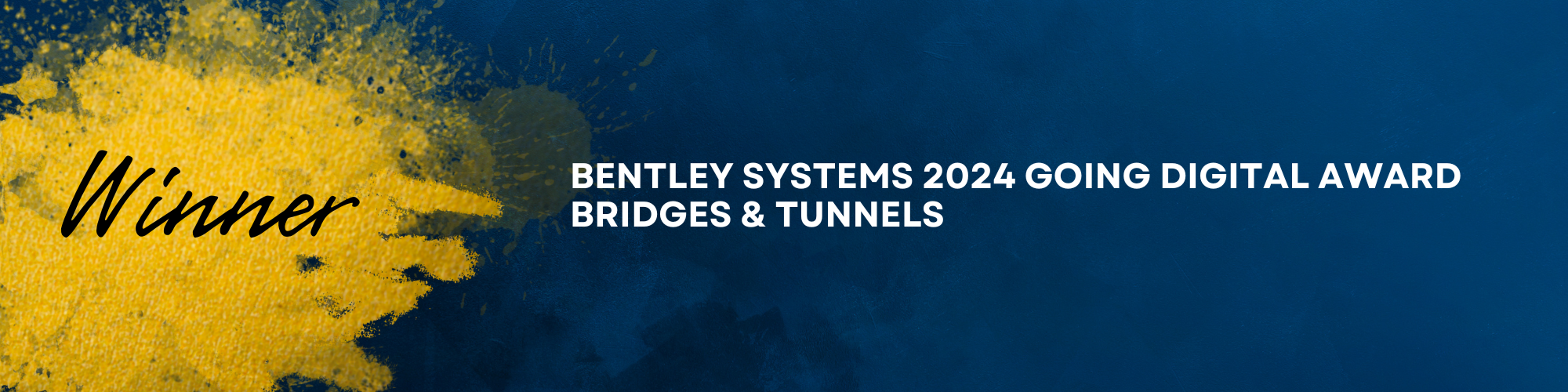 JMT Wins 2024 Bentley Systems Going Digital Award - Bridges and Tunnels banner