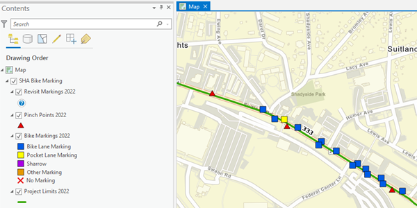 SHA Bike Markings image
